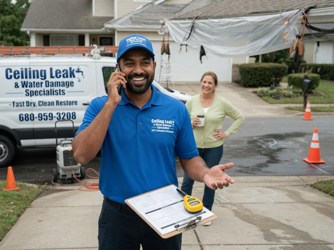 Ceiling Leak Cleanup Chouteau, OK FAQs